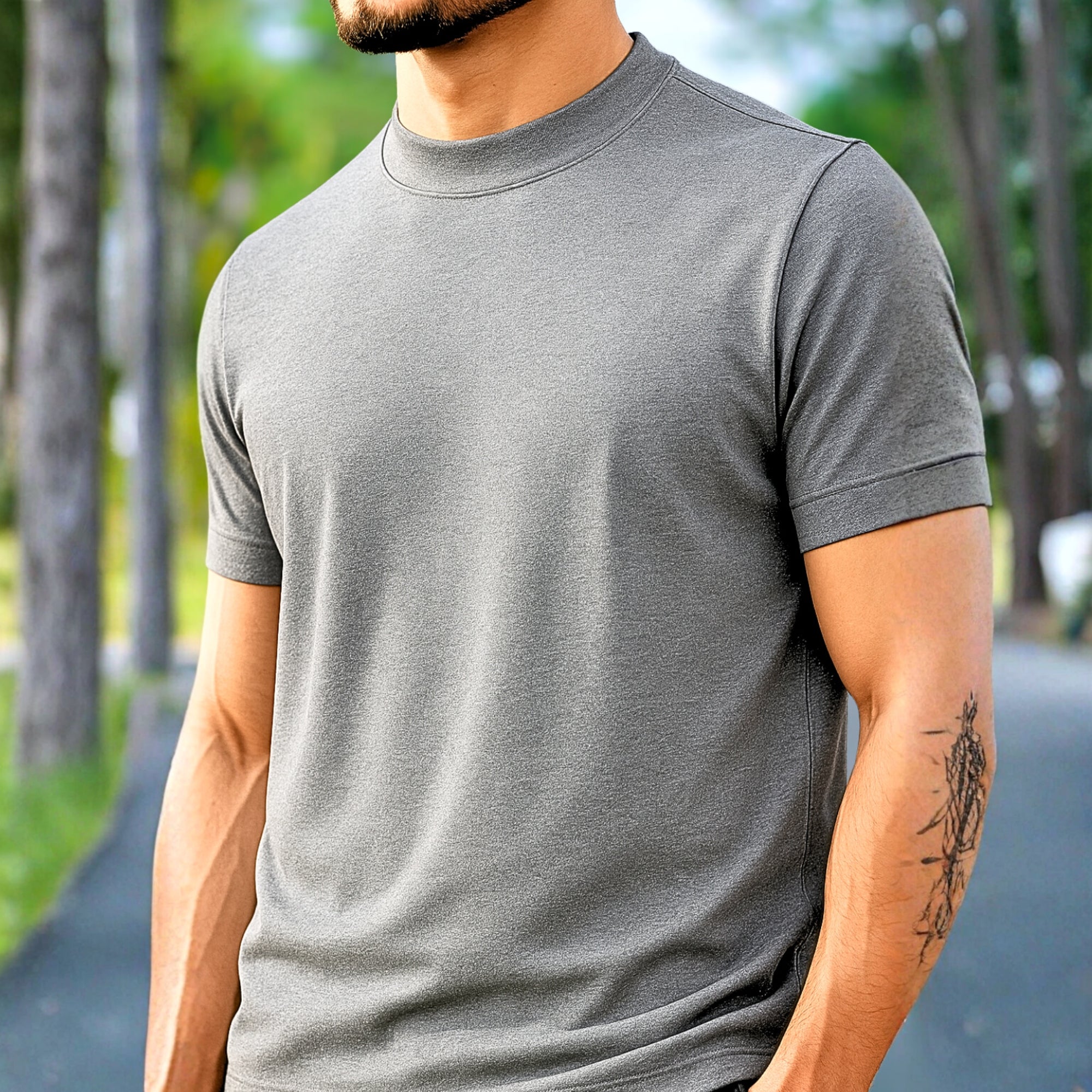 High Neck Ash Solid Premium