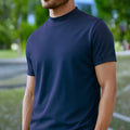 High Neck Neavy Blue Solid Premium
