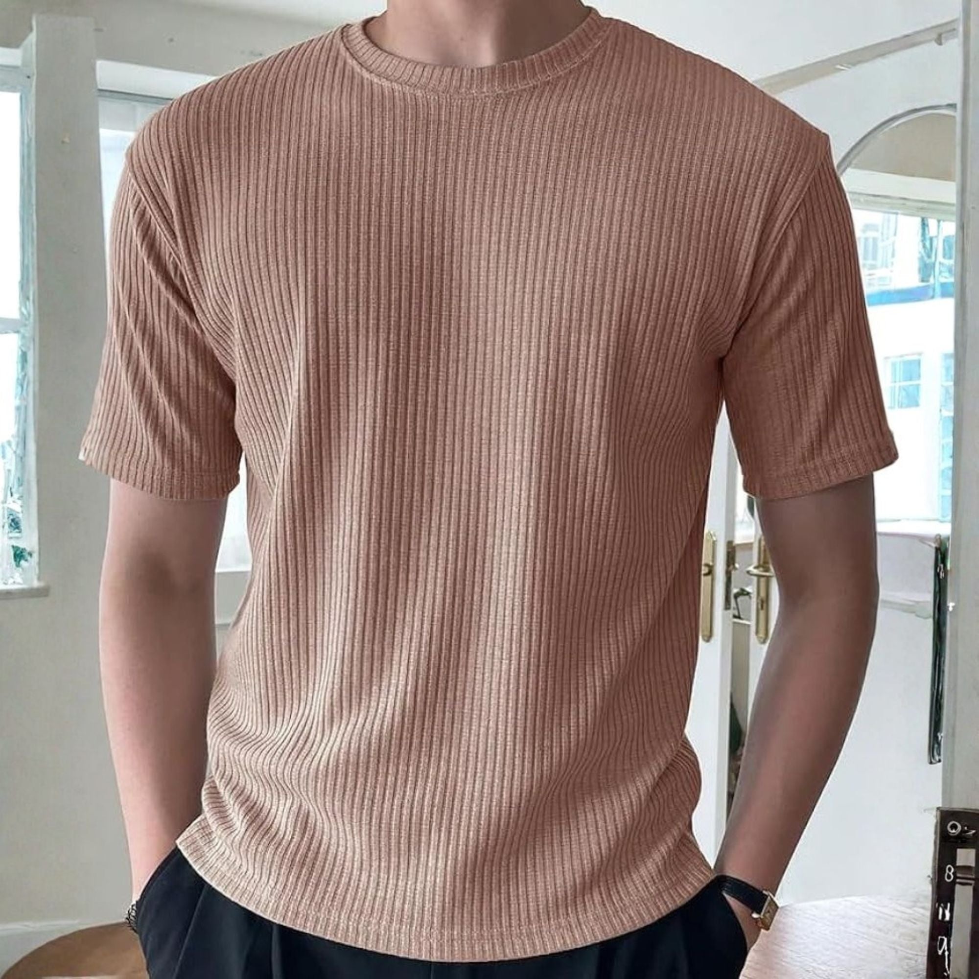 Rib T-Shirt Magenta