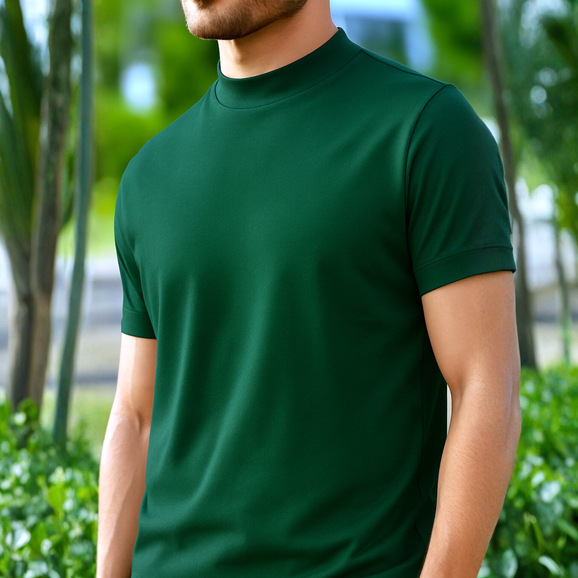 High Neck Bottle Green Solid Premium