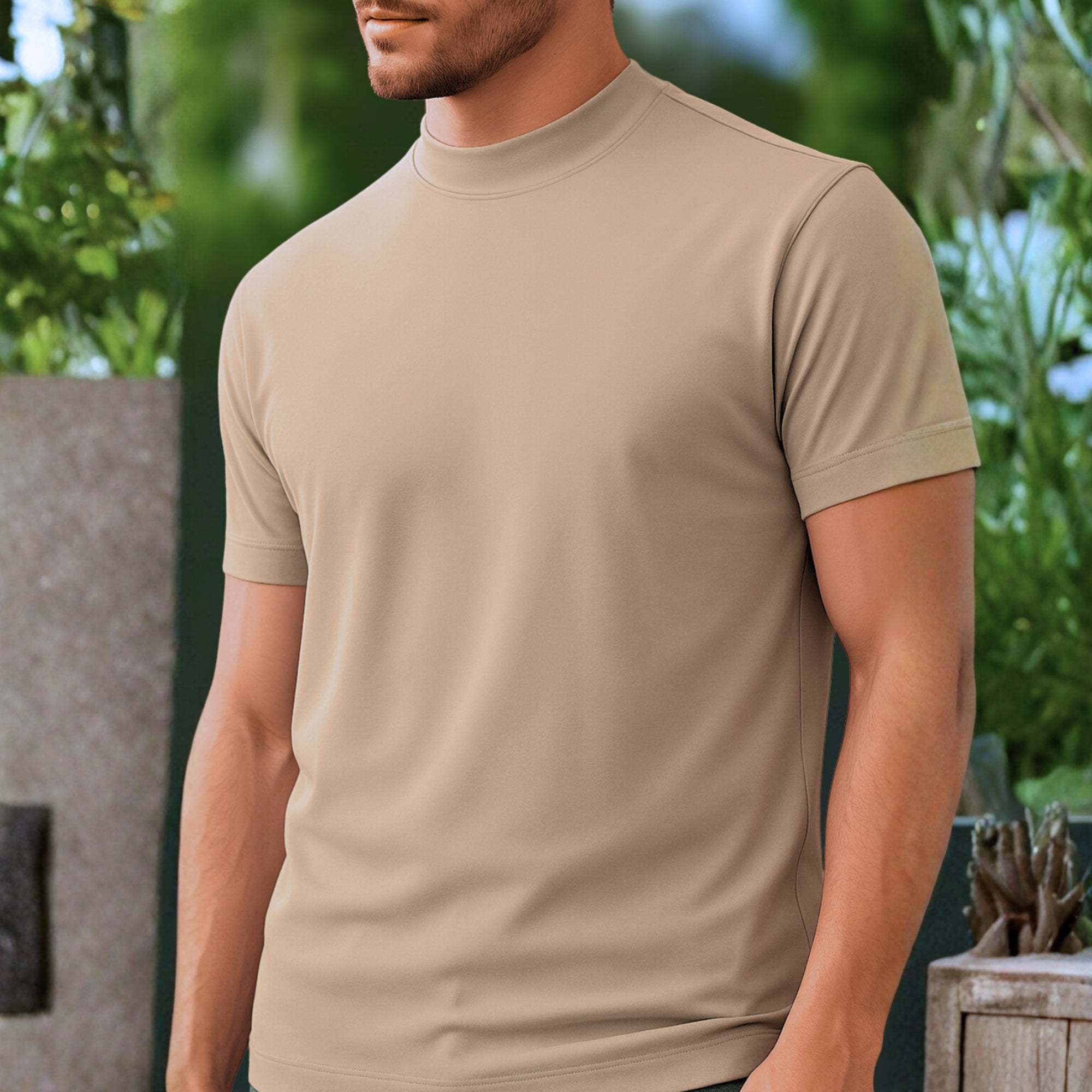 High Neck Biscuit Solid Premium