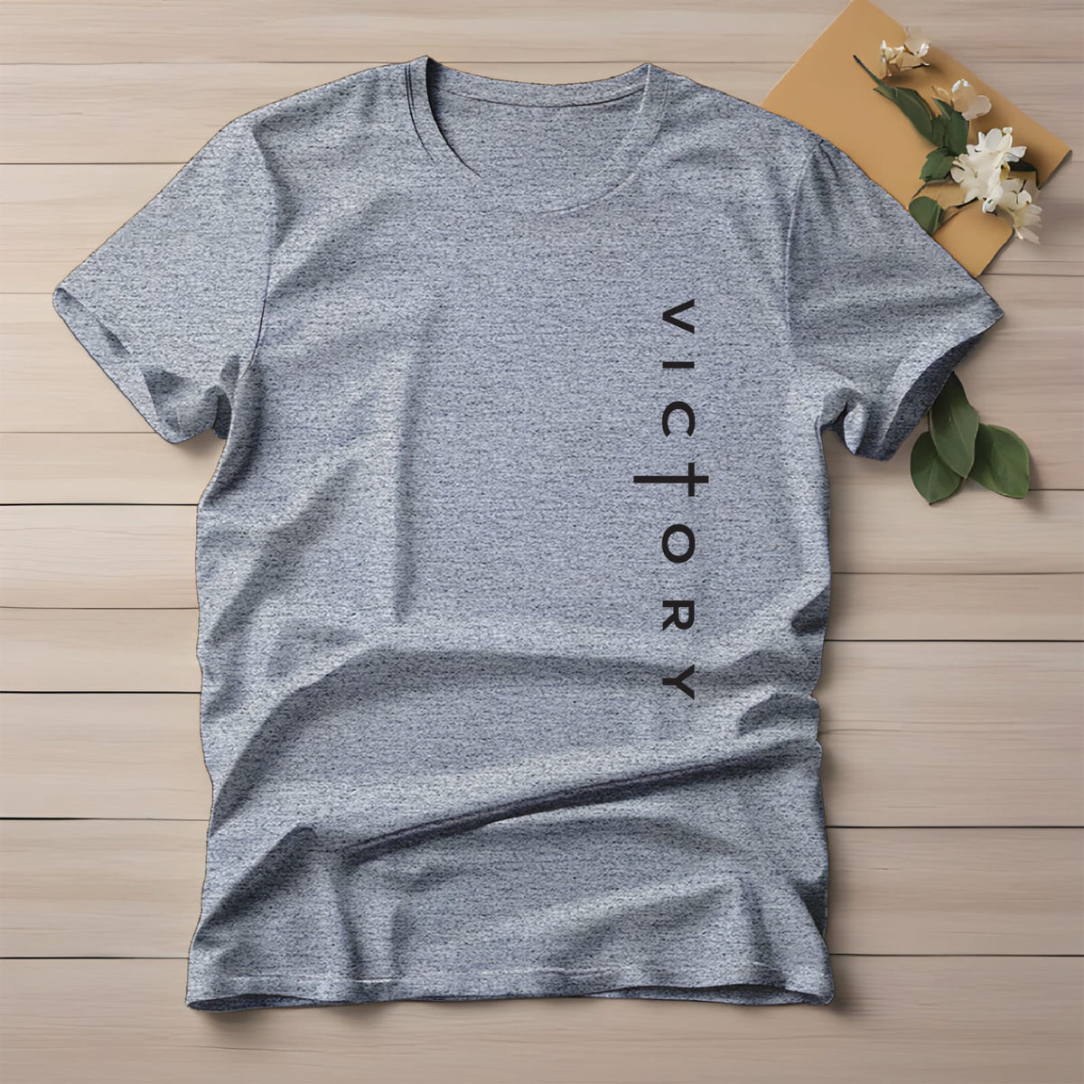 Half Sleeve t-shirt print VICTORY