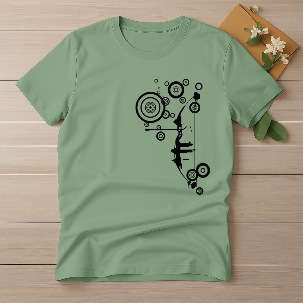 Half Sleeve t-shirt print CHEST DESIGN