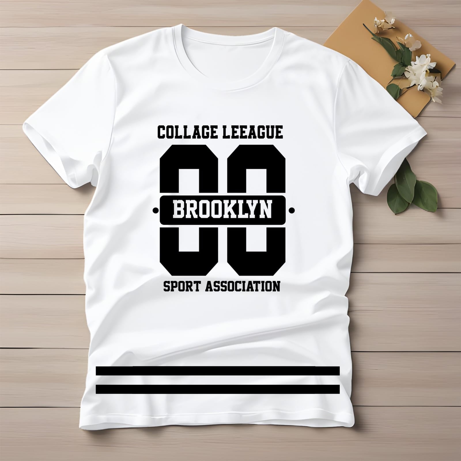 Half Sleeve t-shirt print BROOKLYN