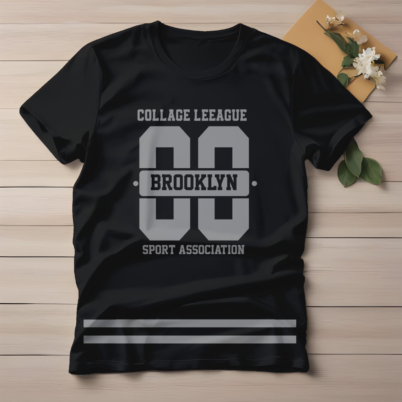 Half Sleeve t-shirt print BROOKLYN
