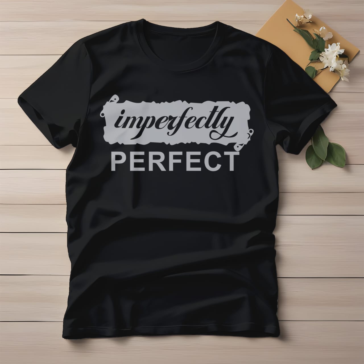 Half Sleeve t-shirt print IMPERFECTLY PERFECT