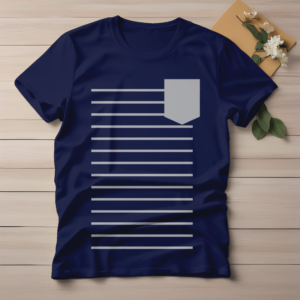 Half Sleeve t-shirt print POCKET
