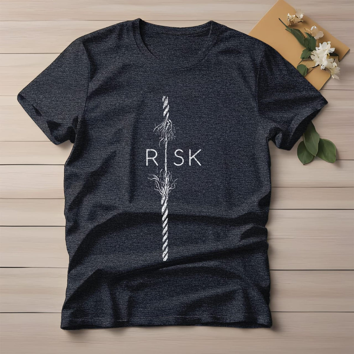 Half Sleeve t-shirt print RISK