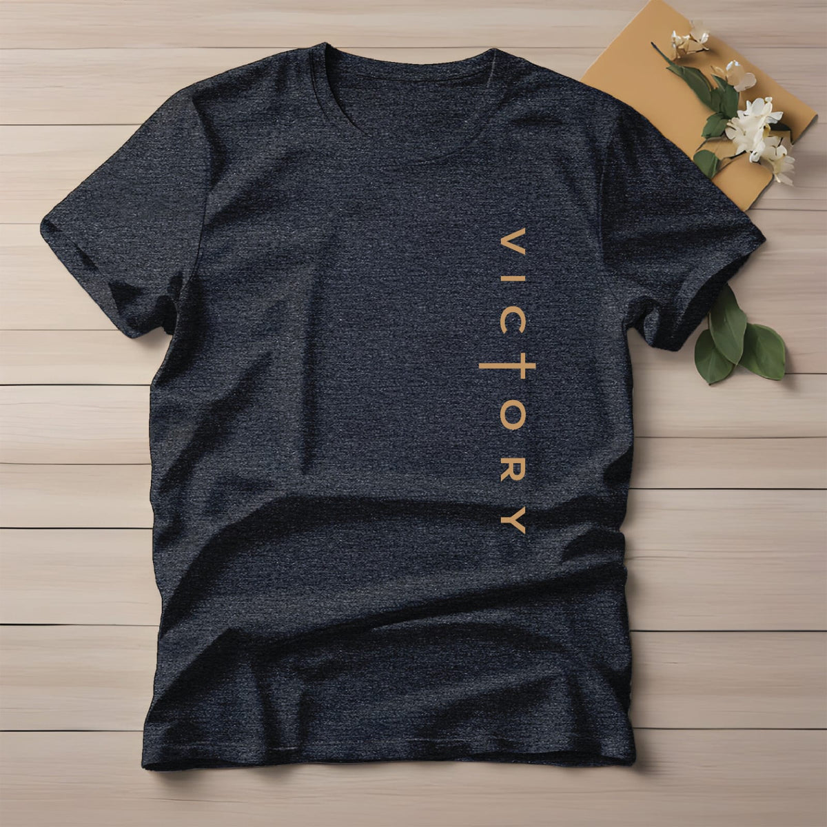 Half Sleeve t-shirt print VICTORY