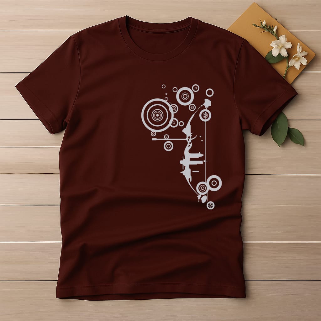 Half Sleeve t-shirt print CHEST DESIGN