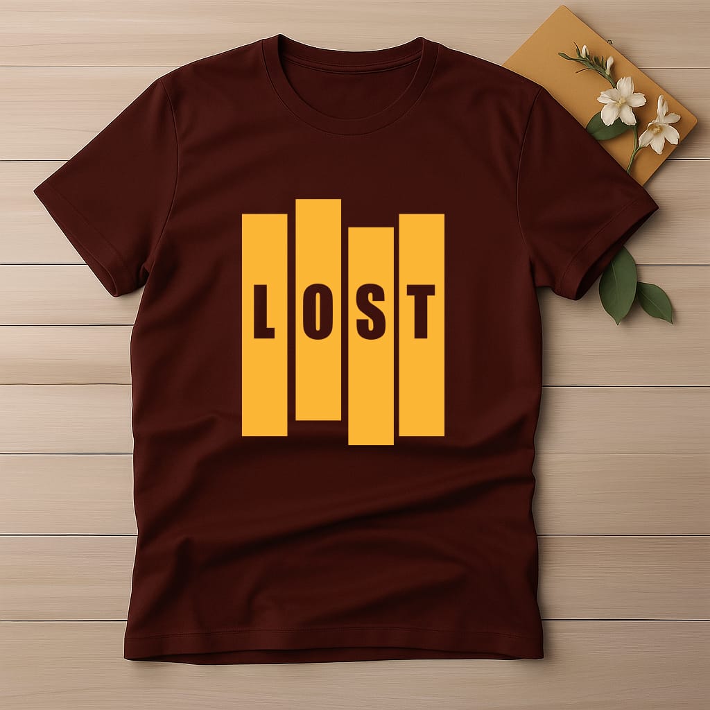Half Sleeve t-shirt print Lost