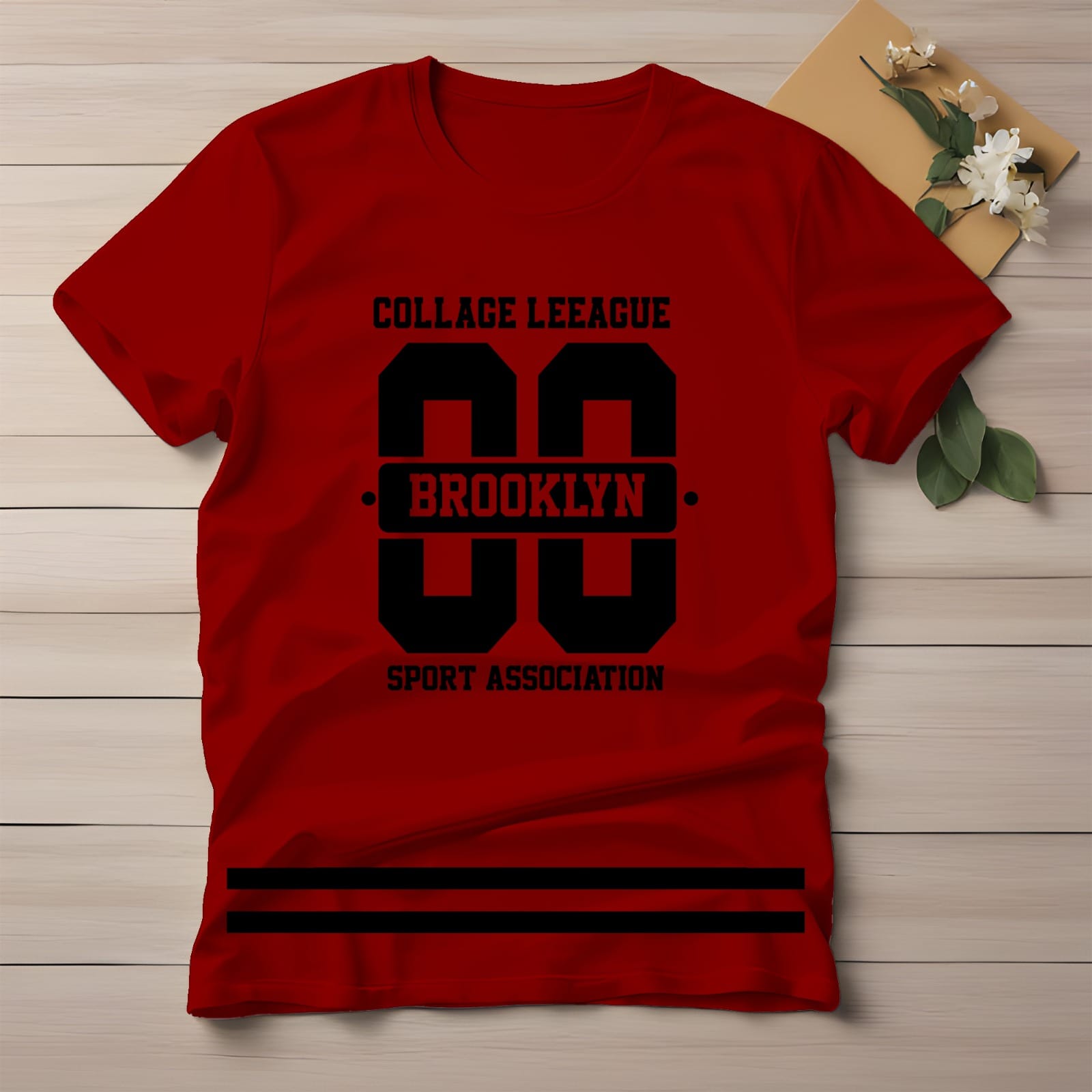 Half Sleeve t-shirt print BROOKLYN