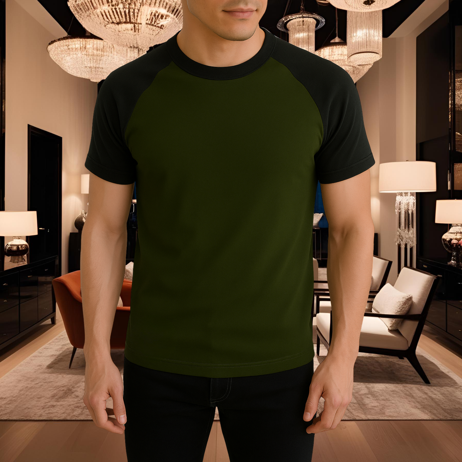 Raglan Half Sleeve Premium T-shirt RG5